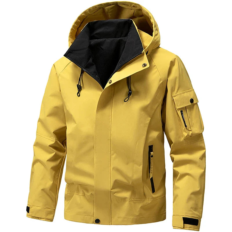 Męska - Kurtka softshell - Stylowy design - Funkcjonalnymi kieszeniami - Idealna na każdą pogodę
