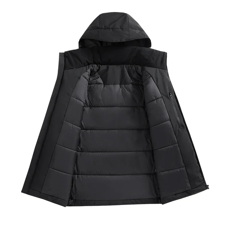 Męska - Kurtka softshell z kapturem - Stylowa i wygodna odzież na każdą pogodę - Kurtka outdoor