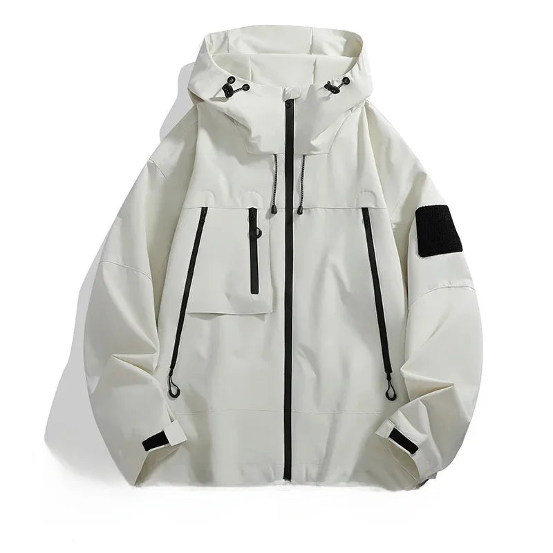 Męska - Kurtka softshell z kapturem - Stylowy design i wszechstronność - Idealna na każdą pogodę