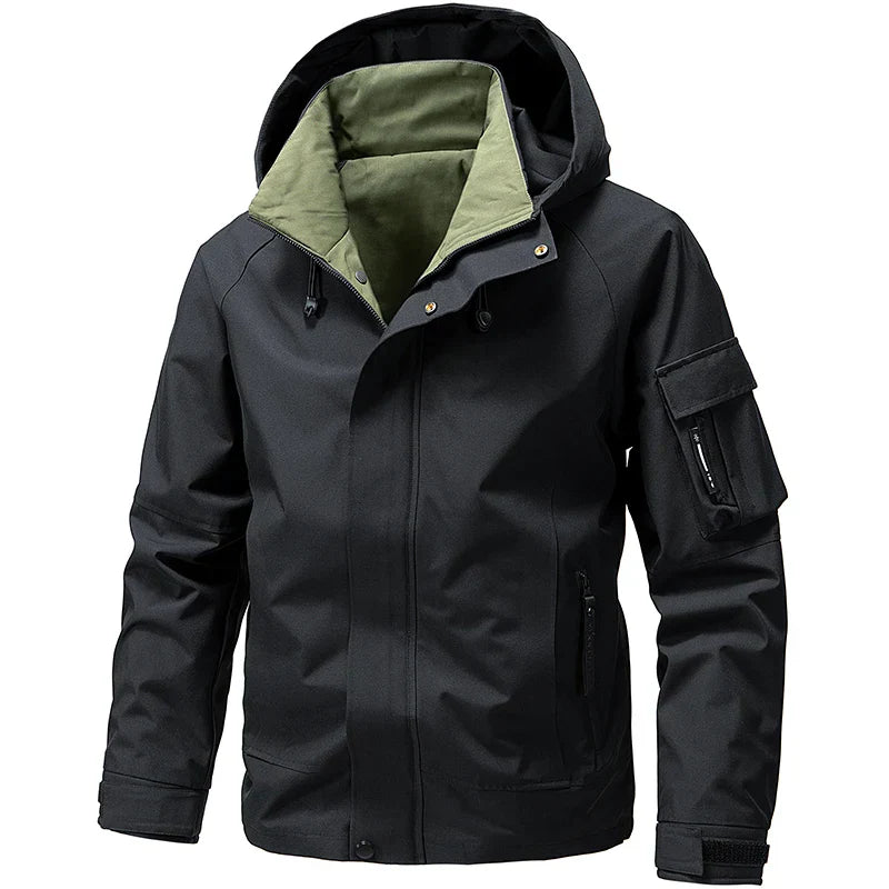 Męska - Kurtka softshell - Stylowy design - Funkcjonalnymi kieszeniami - Idealna na każdą pogodę