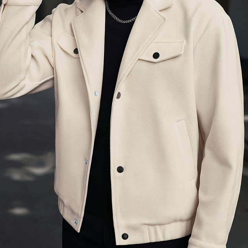 Męska - Lekka kurtka zimowa - Jednowarstwowa konstrukcja - Idealna na zimowe dni