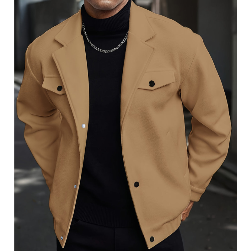 Męska - Lekka kurtka zimowa - Jednowarstwowa konstrukcja - Idealna na zimowe dni