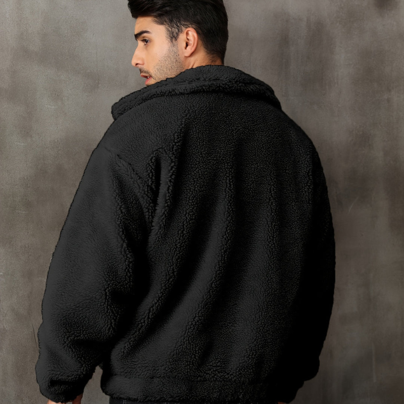 Męska - Płaszcz zimowy - Ciepła podszewka z futra - Elegancki i komfortowy na zimę