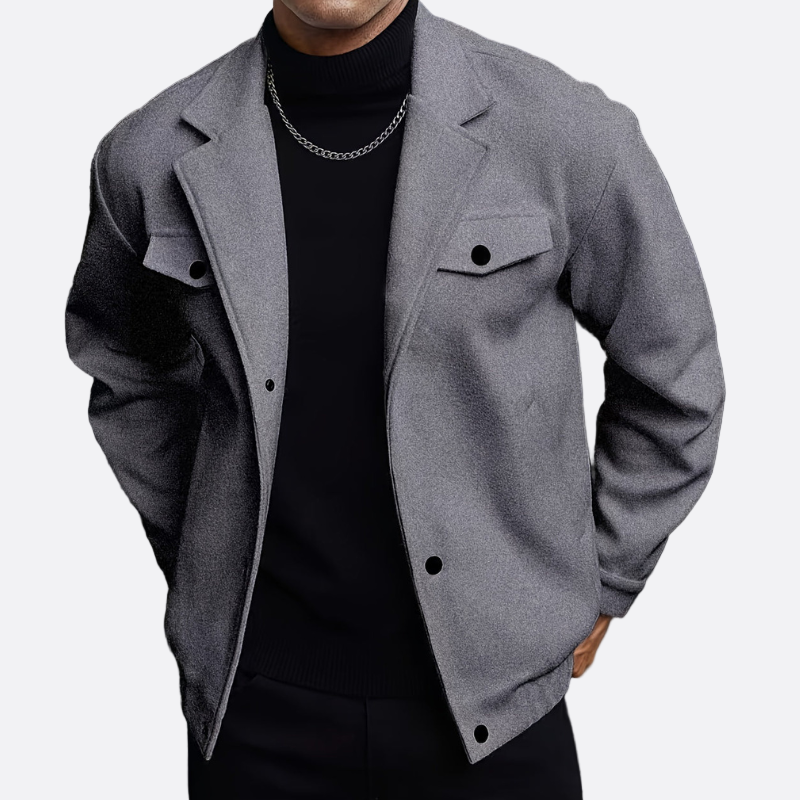 Męska - Lekka kurtka zimowa - Jednowarstwowa konstrukcja - Idealna na zimowe dni