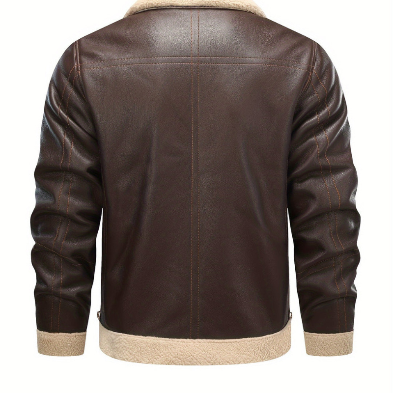 Męska - Wiatroszczelna kurtka zimowa - Ciepła podszewka - Idealna na zimowe wyprawy