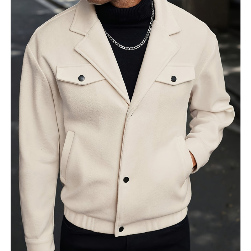 Męska - Lekka kurtka zimowa - Jednowarstwowa konstrukcja - Idealna na zimowe dni